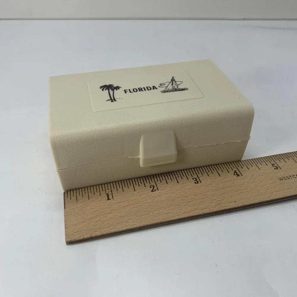 Florida‎ Souvenir Plastic Soap Holder Travel Case Vintage Bathroom Accessory